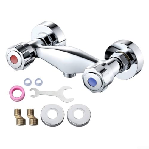 Duale Griff Brause Mischbatterie mit Rückflußmechanismus und G1/2 Anschluss für Bad und Küche Installation Chrom Finish 150mm Lochabstand Duale Griff Brause Mischbatterie mit Rückflußmechanismus und G1/2 Anschluss für Bad und Küche Installation Chrom Finish 150mm Lochabstand von Bebykilemi