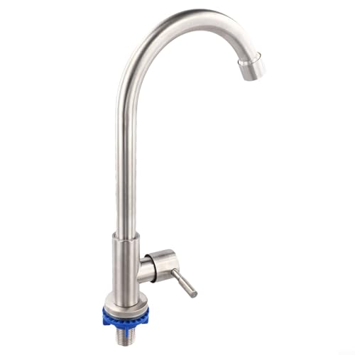 Edelstahl Küchenspüle Wasserhahn Einzelner Kaltwasserhahn mit energiesparendem Bubbler - Einhebel-Einloch-Kaltwasserhahn für Küche, Bar, Badezimmer Edelstahl Küchenspüle Wasserhahn Einzelner Kaltwasserhahn mit energiesparendem Bubbler - Einhebel-Einloch-Kaltwasserhahn für Küche, Bar, Badezimmer von Bebykilemi