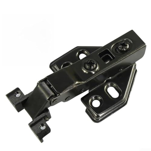 Hydraulisches Aluminiumrahmen-Glastürscharnier mit leiser Dämpfung und leisem Puffer, robuste Stahlkonstruktion für Badezimmer, Küche, Weinschrank und Display (E) von Bebykilemi