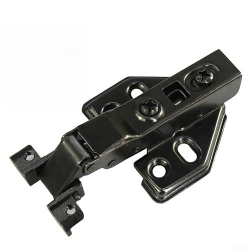 Hydraulisches Glastürscharnier mit Soft-Close-Dämpfungssystem, Aluminiumrahmen, Schrankscharnier für Küche, Bad, Weinschrank, robuste Stahlkonstruktion (E) von Bebykilemi
