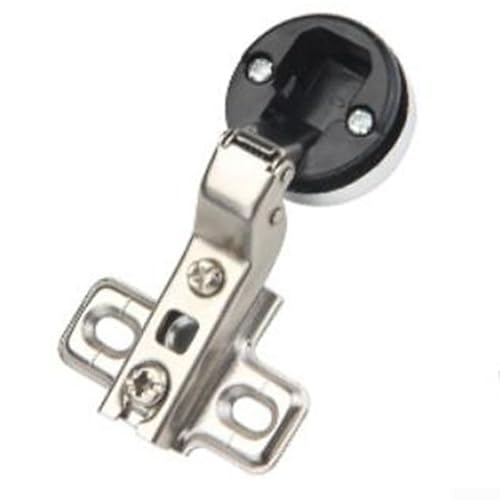 Kaltgewalzte Stahlglastürscharniere mit Abdeckung, Zubehör für Schrank, Kleiderschrank, Möbelbeschläge, 2 Stück, silberfarbene Beschläge, 4–8 mm Glasstärke von Bebykilemi