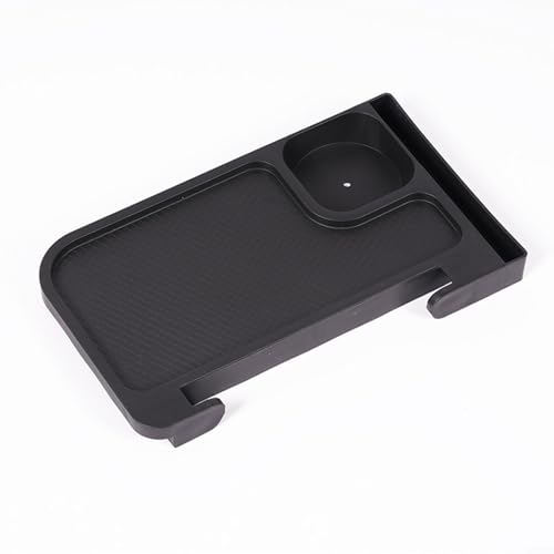Klappbarer Tisch zum Aufstecken für Campingstühle, PP-Tablett für einfache Verwendung im Freien (schwarz) von Bebykilemi