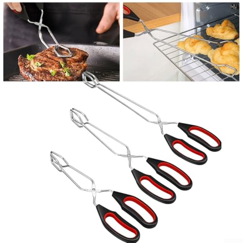 Küchenscherenzange mit langem Griff zum Kochen und Backen, bequemer Griff für mühelose Handhabung von Lebensmitteln (L) von Bebykilemi