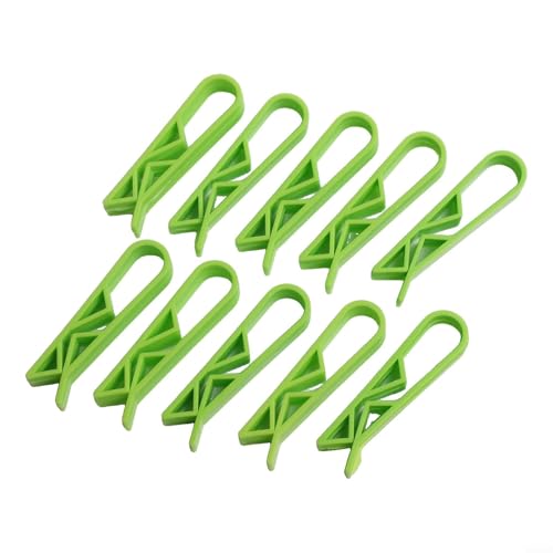 Kunststoff-Müllbeutelhalter-Clips – Küchen-Müllbeutel-Clip & Müllbeutel-Klemme für Müllsackhalter, Müllbeutelverschluss, Lebensmittelbeutel-Verschlussclip, Müllbeutel (10 Stück, grün) von Bebykilemi