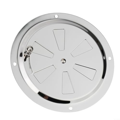 Lüftungsgitter aus Edelstahl in Marinequalität 316, zum Öffnen und Schließen, mit seitlichem Knopfmechanismus, für Yacht, Wohnmobil, Boot, Wohnwagen, Zuhause, Abluftgitter, Silber, 12 (1 Stück) von Bebykilemi