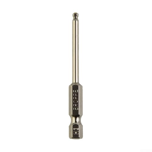 Magnetisches 65-mm-Kugelkopf-Schraubendreher-Bit-Werkzeug für begrenzte Räume; passend für Modelle von bis H8 aus legiertem Stahl (H3) von Bebykilemi