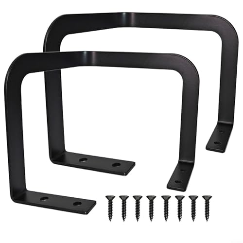 Matratzen-Haltestange, Metall-Stopper für Bettrahmen, Eckmatratze, feste Stange, 2 Stück mit Schrauben, 16 x 16 x 14 cm, Schwarz von Bebykilemi