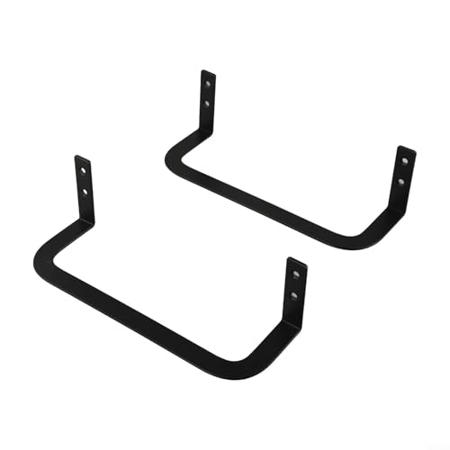 Matratzenhalterungsstangenhalterung, L-förmiger Metall-Matratzen-Gleitstopper mit schwarzer elektrophoretischer Oberfläche, rutschfeste Bettgestell-Befestigungsstange für Plattform, A 9 cm, 2 Stück von Bebykilemi