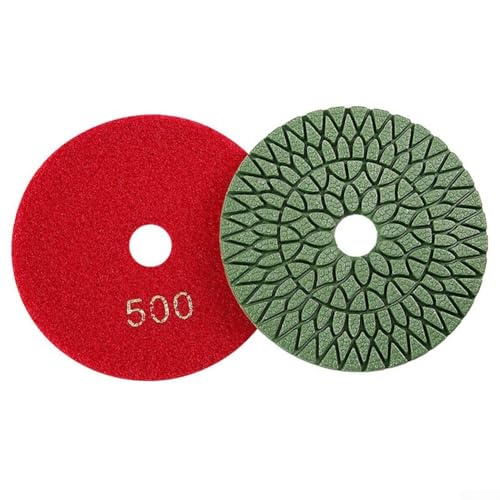 Nasspolierpad für Granit, Marmor, Beton, Stein, Schleifwerkzeug, 100 mm, Bodenpolierscheibe mit verschiedenen Körnungen (500#) von Bebykilemi