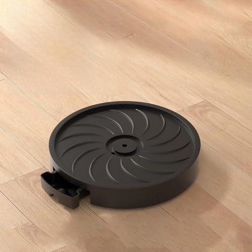 Pflanzen-Caddy mit Rädern, rollender Pflanzenständer, Blumentopf-Rolltablett, runder Pflanzwagen mit Lenkrollen für den Innen- und Außenbereich, Wasserspeicherung (schwarz) von Bebykilemi