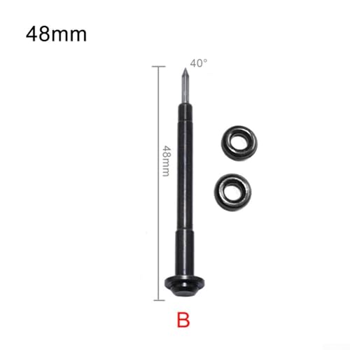 Pneumatische Gravierspitze, Luftanreißer, Ersatz, Präzisionsschnitzspitze, Stahl, Gravurpunkt, Glas, Ätzwerkzeug, Metallmarkierungsstift, Steinschnitzzubehör, Schmuck (48 mm) von Bebykilemi