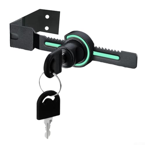 Punch - Schiebetürschloss mit Leuchtfunktion für 12 mm dickes Glas - ohne Bohren Zinklegierung Konstruktion für Vitrinen und Akten (B) von Bebykilemi