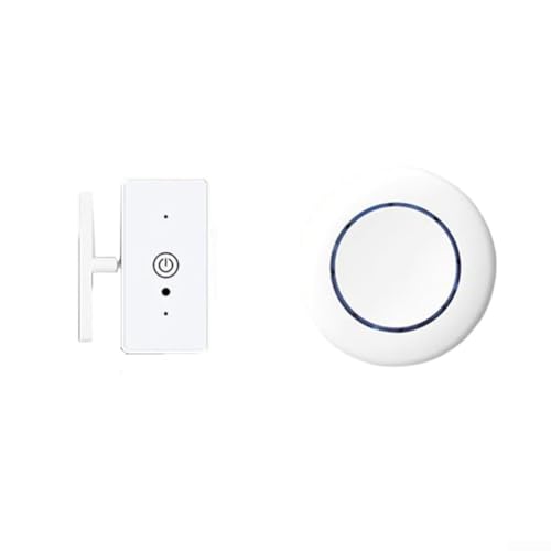 RF-Fernbedienungsschalter, Roboter-Tastenschieber, drahtloser ABS-Schalter für Hauslicht- und Gerätesteuerung, wiederaufladbar mit 100 Tagen Akkulaufzeit (2) von Bebykilemi