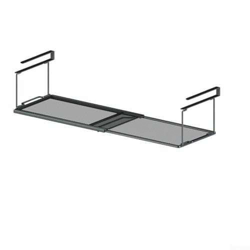 Robuster Organizer unter dem Regal mit verstellbarem Design, perfekte Passform für verschiedene Haushaltsbedürfnisse (schwarz) von Bebykilemi