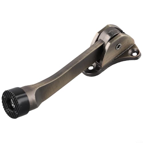 Robuster Türstopper aus Zinklegierung mit Gummifuß für Geräuschreduzierung und Stabilität (Grüne Bronze) von Bebykilemi