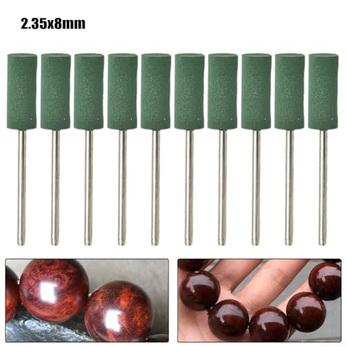 Schleifstein-Schleif-Bit-Set für Drehwerkzeuge, Polierköpfe, Chromkorund, Rad-Set für Jade, Holz, Metall, 7-teilig von Bebykilemi