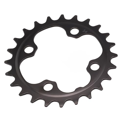 Schmales breites Kettenblatt 22T 24T für 104BCD Verbesserte Kettenhaltung und Haltbarkeit (24T) von Bebykilemi