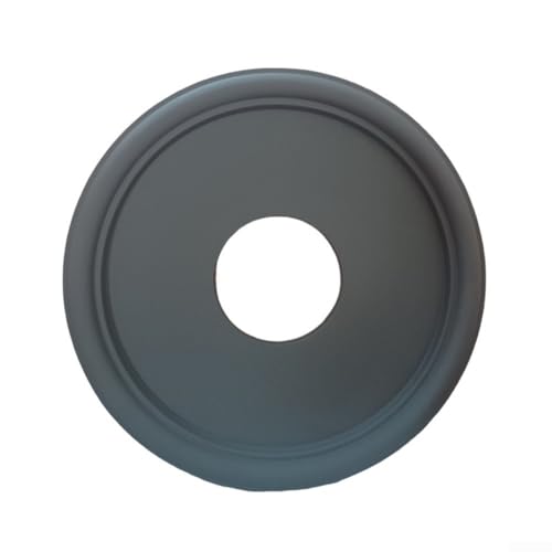 Schwarze PU-Decken-Medaillon-Abdeckplatte, 33 cm, rund, dekorativ, wasserdicht, einfache Installation, für Deckenventilatoren, Kronleuchter, Heimdekoration von Bebykilemi