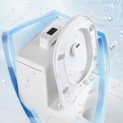 Sensor Toilettenspüler Haushalt Infrarot Automatische Spülvorrichtung für Western Style Squat Toiletten Berührungslose Hände Freie Bedienung Einfache Installation Weiß 15x(B) von Bebykilemi
