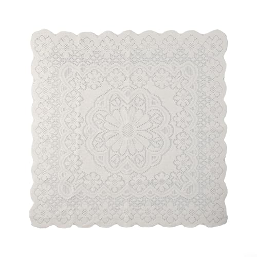 Spitzentischdecke, perfekt geeignet für besondere Anlässe wie Brautpartys oder Geburtstagsfeiern (60 x 60 cm) von Bebykilemi