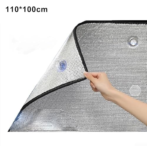 Thermoschutz-Fensterfolie, 8 mm Isolierung mit doppelseitigem Aluminium für Komfort und Effizienz (110 x 100 cm) von Bebykilemi