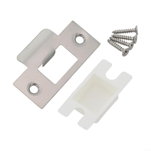 Türverstärkungsplatte mit Schrauben, Edelstahl-Riegel-Abdeckplatte für Garagentor, Sicherheitsschutz, Hardware, Türrahmen, Verstärkungsset, Haussicherheit, silberfarben Türverstärkungsplatte mit Schrauben, Edelstahl-Riegel-Abdeckplatte für Garagentor, Sicherheitsschutz, Hardware, Türrahmen, Verstärkungsset, Haussicherheit, silberfarben von Bebykilemi