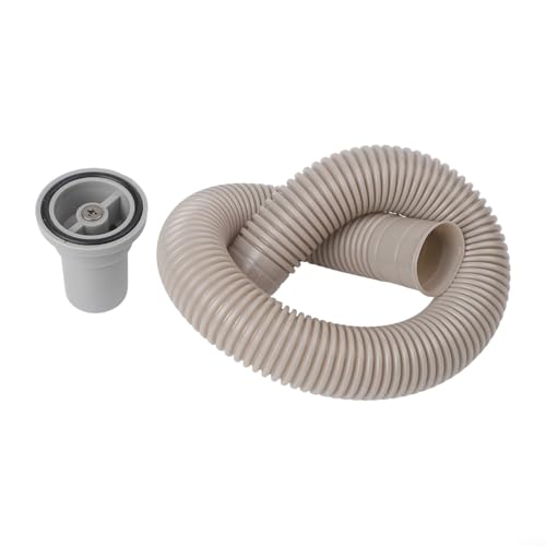 Überlaufrohrkopf nach oben, rund, für Küchenspüle, Waschbecken, Abtropffläche, PP-Material, graue Oberfläche, Kompatibilität, einfache Installation, Sanitärinstallationen von Bebykilemi