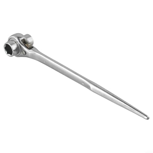 Verstellbarer Ratschenschlüssel, 17–22 mm, Chrom-Vanadium, Gelenkschlüssel mit metrischem Steckkopf für Mechaniker, Automobil-Reparatur-Set und Garage (17–19 mm) von Bebykilemi