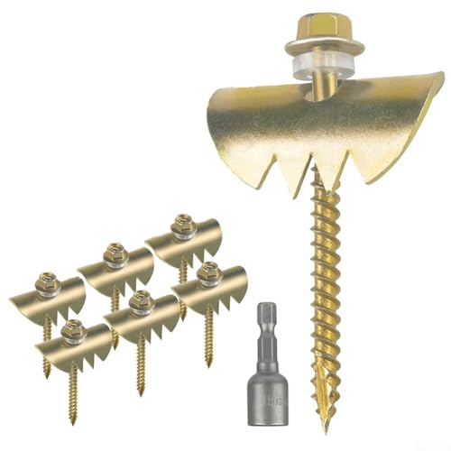 Verzinktes Drahtzaun-Klammer-Set für Hühnerdraht, Gartenzaun-Installation mit Gummi-Unterlegscheiben und Innensechskant, robuste, wiederverwendbare Metallbefestigungen von Bebykilemi