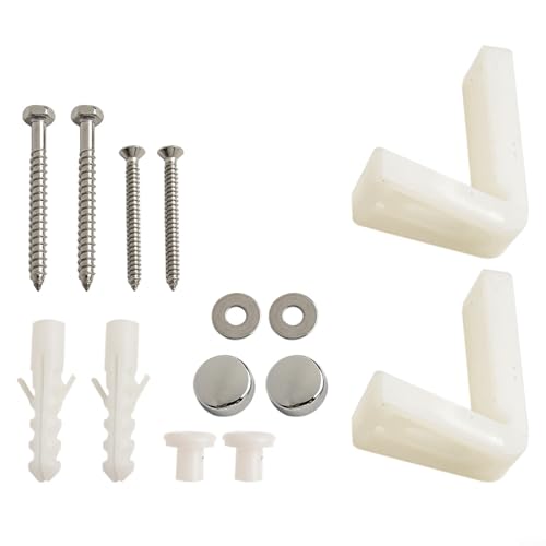 WC-Bodenbefestigungsset, abgewinkelte WC-Pfannen-Befestigungsschrauben, Edelstahlschrauben für Badezimmer, Bidet, Sockel, Waschbecken, Installations-Hardware von Bebykilemi