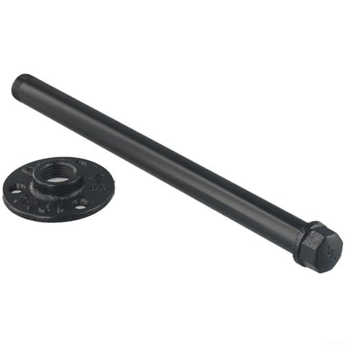 Wandmontierte Eisenrohr-Regalhalterung für industrielle schicke Bücherregallösungen (30 cm) von Bebykilemi