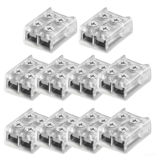 Zuverlässige Verbindung, Packung mit 10 LED-Streifen-Verbindern zum sicheren Verbinden Ihrer 8 mm oder 10 mm Streifen (8 mm Streifen zu Kabel) von Bebykilemi