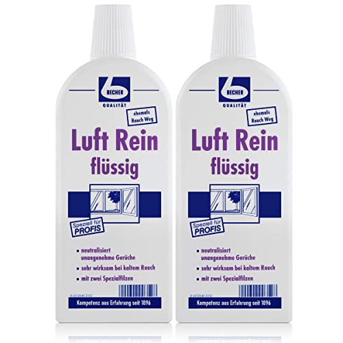 2x Dr. Becher Rauch weg 500 ml - neutralisiert unangenehme Gerüche von Becher