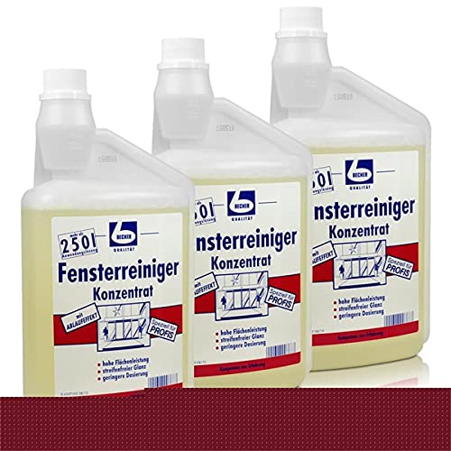 3x Dr. Becher Glas Reiniger Konzentrat 1 Liter von Becher