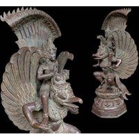 Garuda Vishnu Bronze Statue Lord Skulptur Figur Wohnkultur von Becikbecikartshop