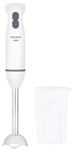 BECKEN Stabmixer – 2 variable Geschwindigkeiten – Edelstahl – Leistung 600 W – Inklusive Messbecher von Becken
