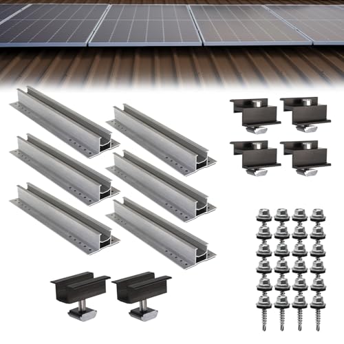 Becker Tech Photovoltaik Trapezblechdach Montageset für 2 Module | Privatkunden Steuersatz 0% | Befestigung Trapezblech Solarmodul Halterung PV Montagesystem Aluminium, Modulanordnung:Horizontal Becker Tech Photovoltaik Trapezblechdach Montageset für 2 Module | Privatkunden Steuersatz 0% | Befestigung Trapezblech Solarmodul Halterung PV Montagesystem Aluminium, Modulanordnung:Horizontal von Becker Tech