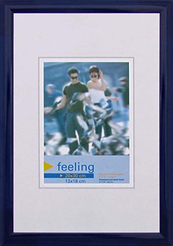 Bilderrahmen 20 x 30 dunkel blau Kunststoff mit Echtglas Bilderrahmen 20 x 30 dunkel blau Kunststoff mit Echtglas von Becker & Hach