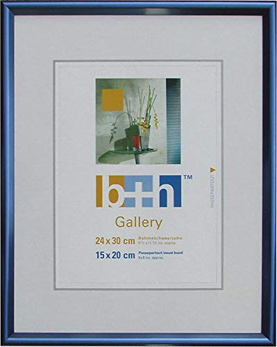 Bilderrahmen 24 x 30 Kunststoff blau metallic Echt-Glas Portrait-rahmen Bilderrahmen 24 x 30 Kunststoff blau metallic Echt-Glas Portrait-rahmen von Becker & Hach