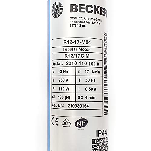 Becker Rollladen- und Sonnenschutzantrieb mit mechanischer Abschaltung R12/17CM von Becker