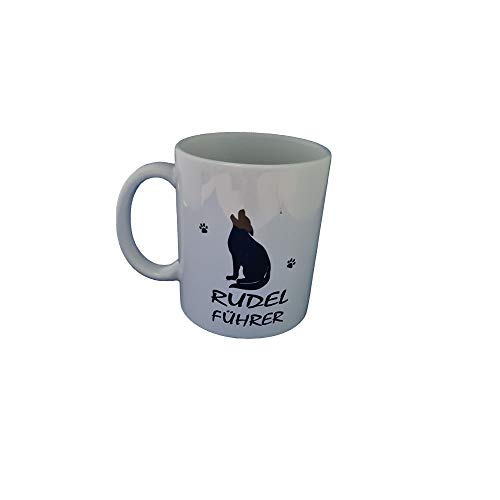 Beckers Beste Tiernahrung Tasse mit Motiv Spruch Rudelführer 350ml - Lustige Teetassen - Kaffeetasse lustig - Geburtstagsgeschenk von Beckers Beste Tiernahrung