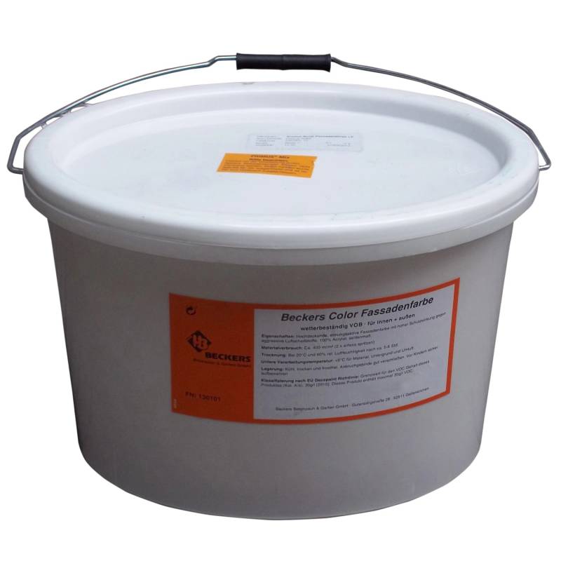 Beckers Betonzaun Acrylfarbe 12,5 l Signalweiß von Beckers Betonzaun