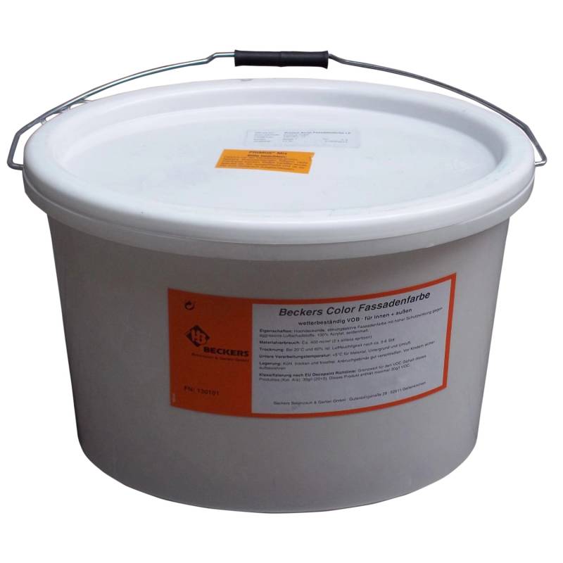 Beckers Betonzaun Acrylfarbe 5 l Anthrazit-Grau von Beckers Betonzaun