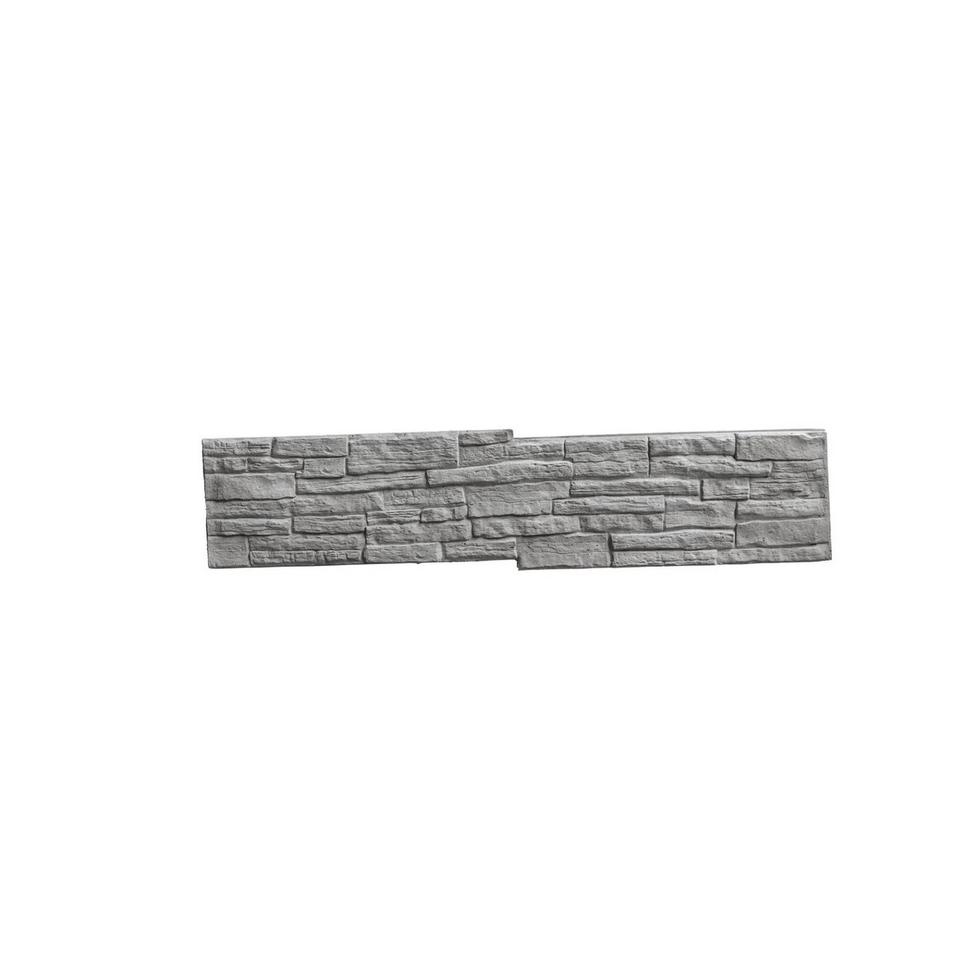 Beckers Betonzaun Betonzaunplatte 'Mediterran Nostalgie' Beton/Stahl grau 144 x 30 x 4 cm von Beckers Betonzaun