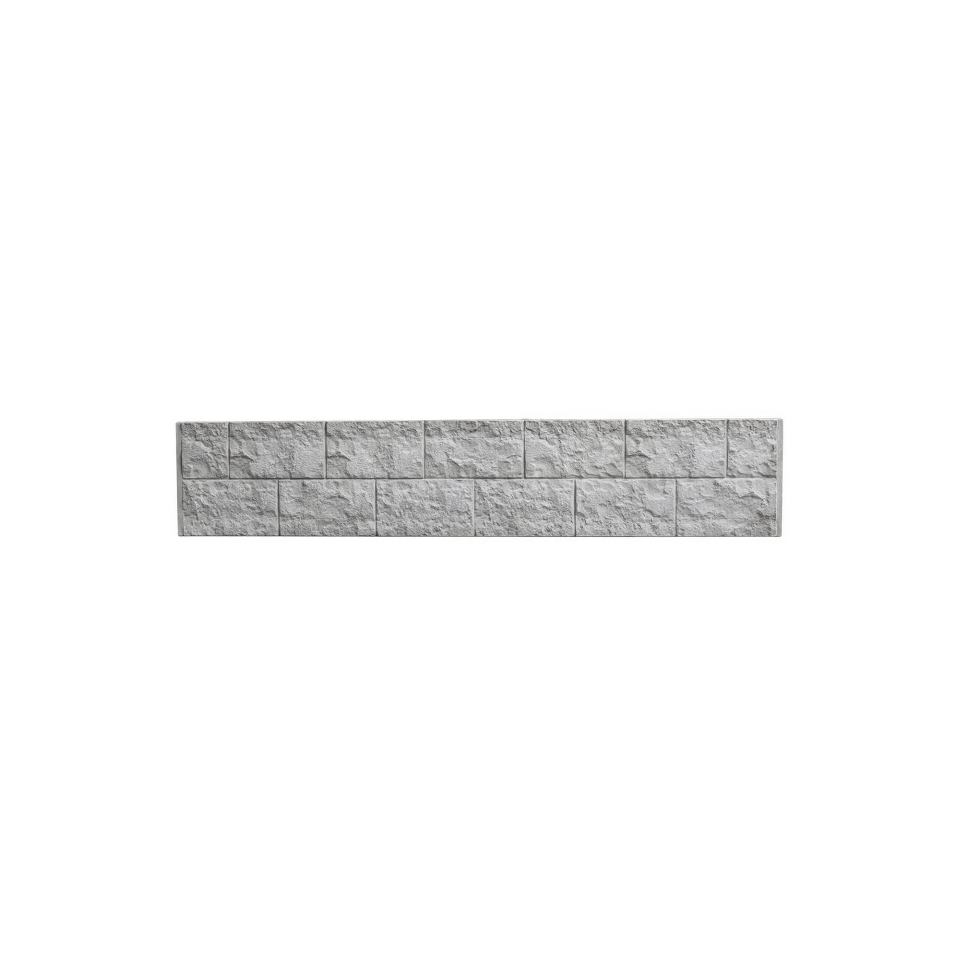 Beckers Betonzaun Betonzaunplatte 'Standard Casa Borsika' 200 x 38,5 x 3,5 cm grau von Beckers Betonzaun