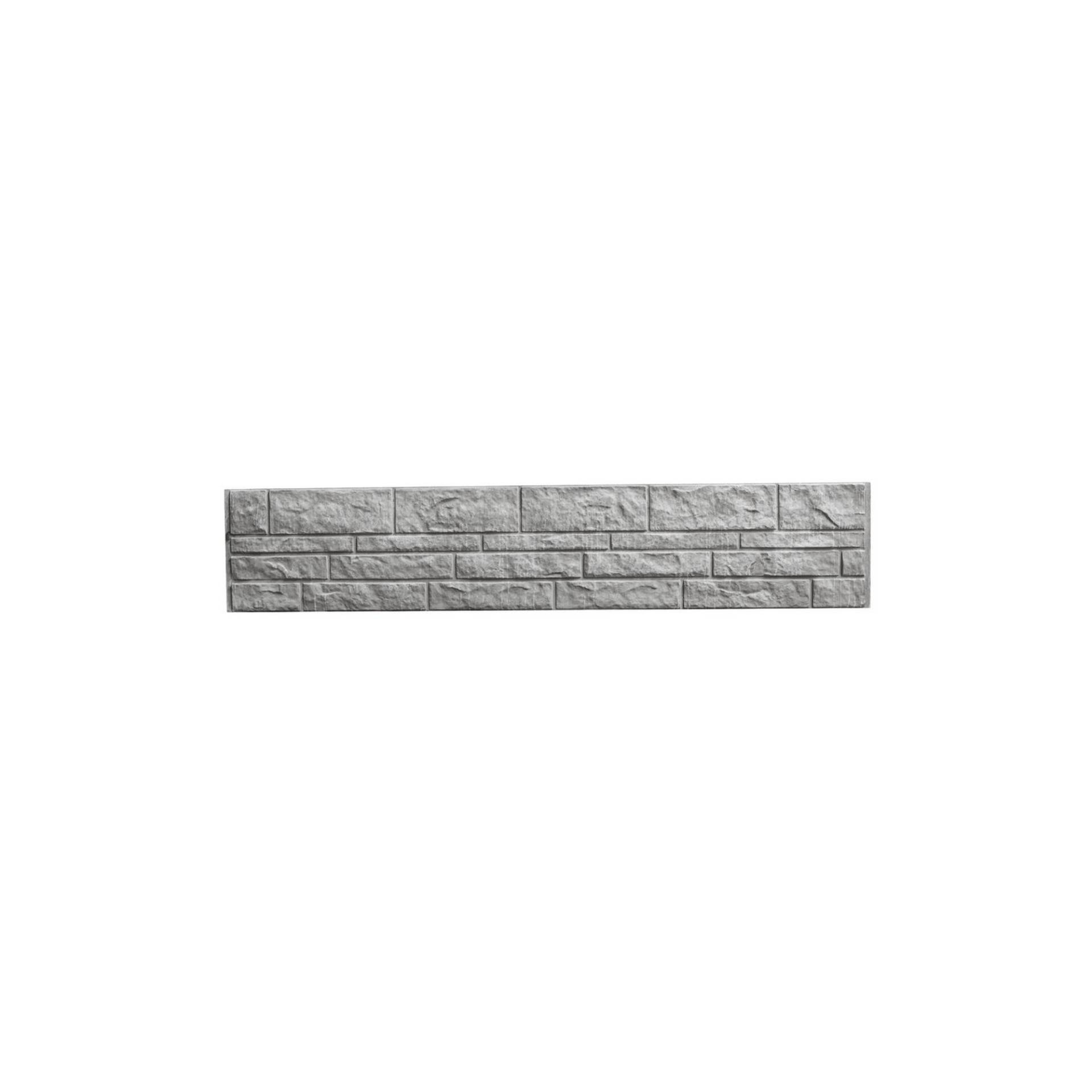 Beckers Betonzaun Betonzaunplatte 'Standard Fels' 200 x 38,5 x 3,5 cm grau von Beckers Betonzaun