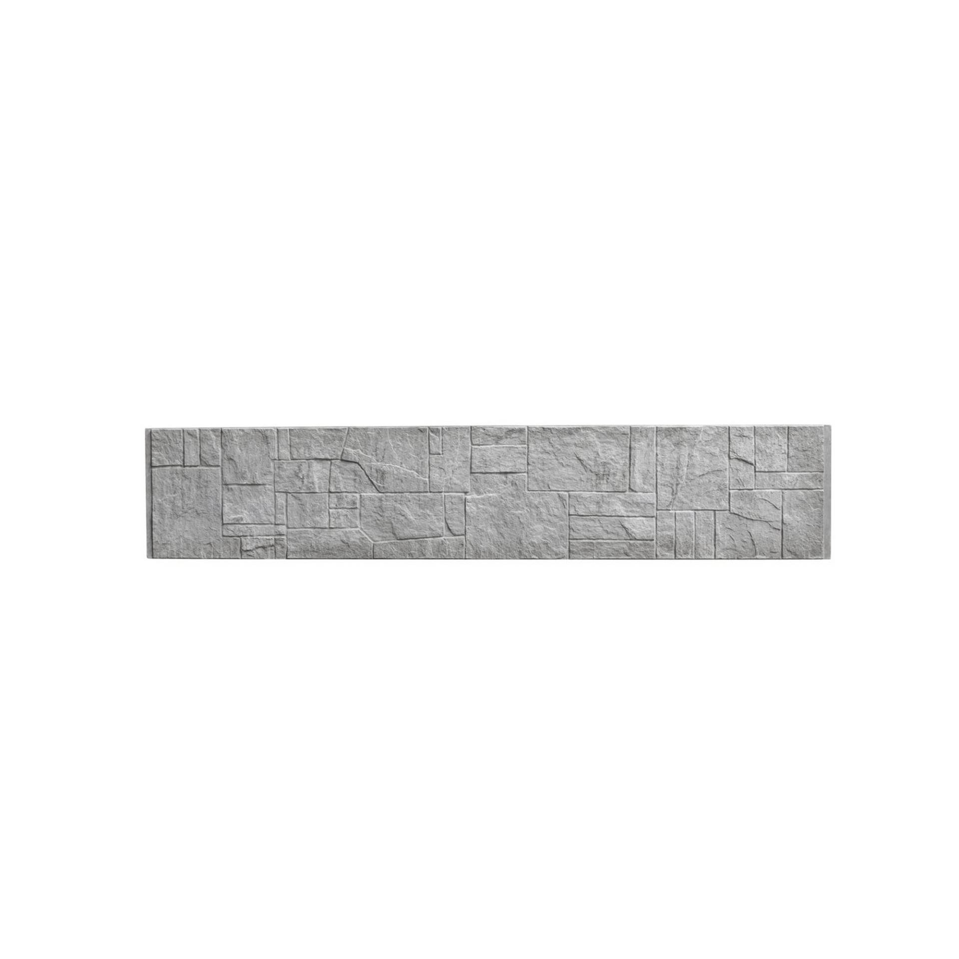 Beckers Betonzaun Betonzaunplatte 'Standard Flagstone' 200 x 38,5 x 3,5 cm grau von Beckers Betonzaun