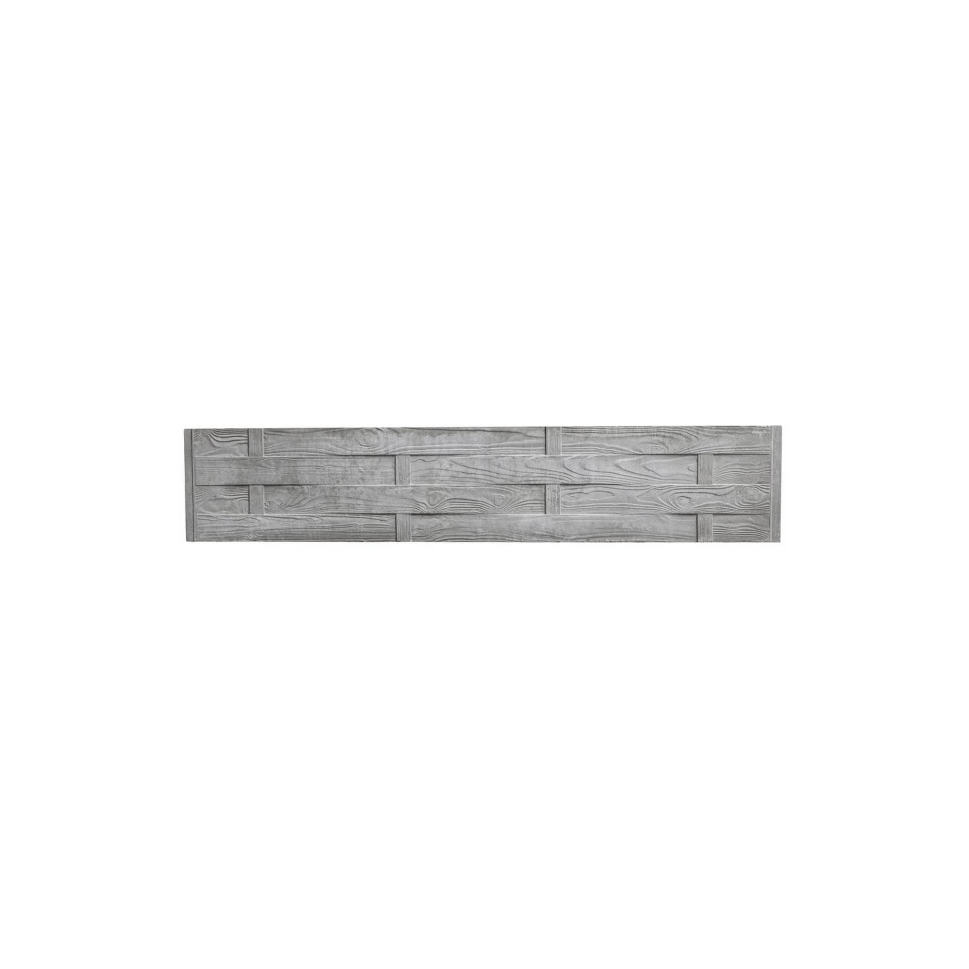 Beckers Betonzaun Betonzaunplatte 'Standard Flecht' 200 x 38,5 x 3,5 cm grau von Beckers Betonzaun