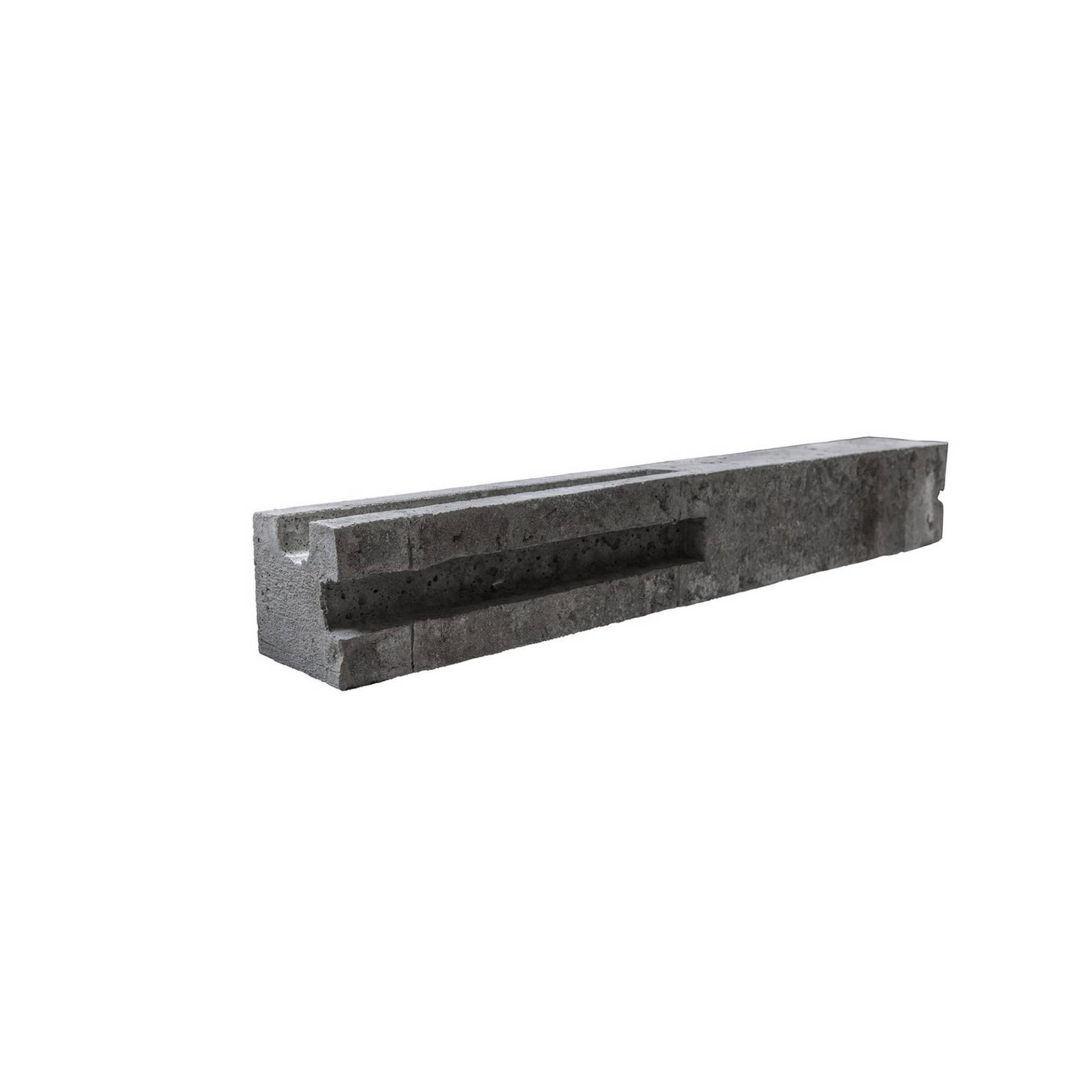 Beckers Betonzaun Betonzaunplatte 'Standard Linear' 200 x 38,5 x 3,5 cm grau von Beckers Betonzaun