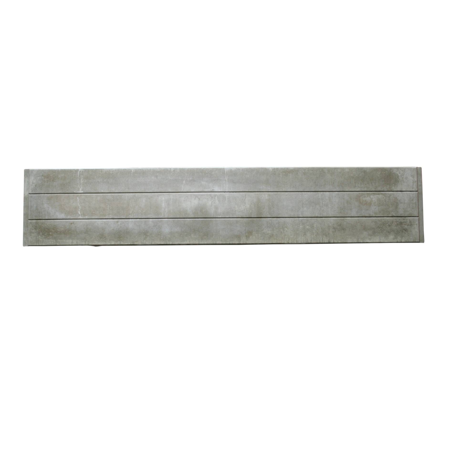 Beckers Betonzaun Betonzaunplatte 'Standard Prestige' glatt 200 x 38,5 x 3,5 cm grau von Beckers Betonzaun